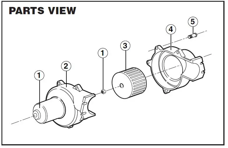JABSCO 34739-Series -Flange- Mount- 3 -Inch- Blower -7