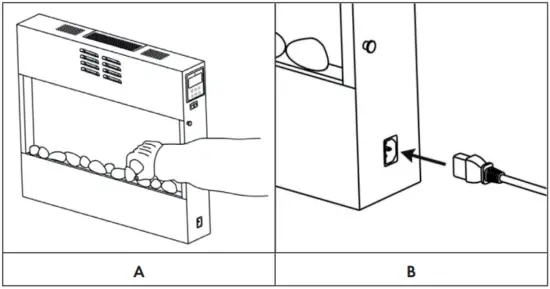 KLARSTEIN 10032999 Curved Copper L and F Fireplace Heater - FIG 5