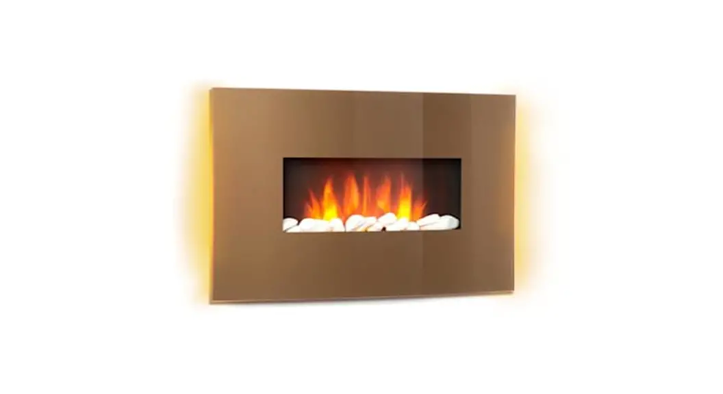 Klarstein 10032999 Curved Copper L And F Fireplace Heater Instruction Manual