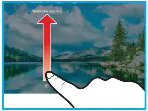 FIG 5 Locking OR Unlocking the Screen