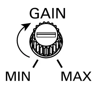 JBL Stage 800BA Subwoofer - Adjust the gain control clockwise