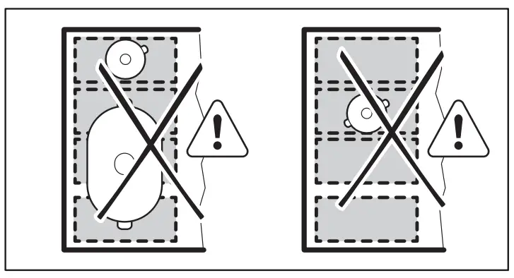 Incorrect cookware position