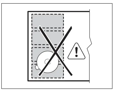 Incorrect cookware position