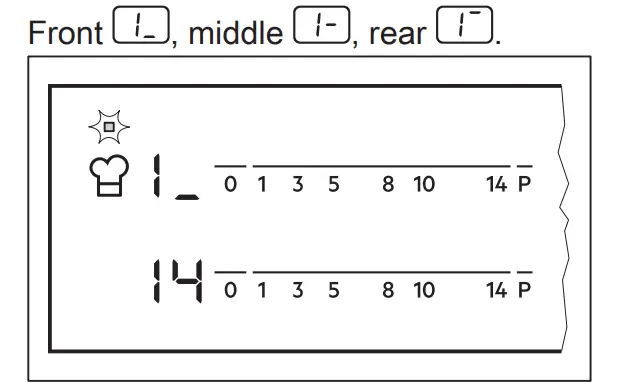 Heat setting display