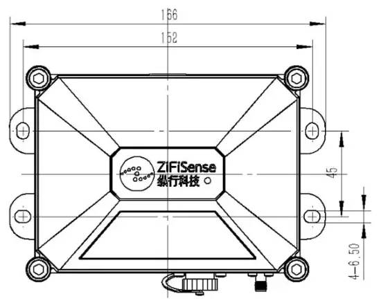 ZiFiSense MTZT-IN01 ZETA Mote Low-Power Wide Area Networks -Wall mounting1