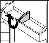 LIEBHERR Countertop Fridge Removing the bottle holder