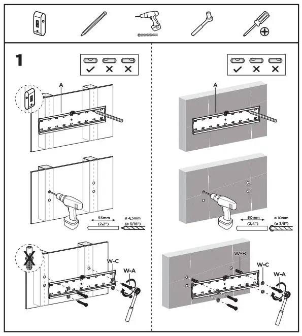 NorStone SLIMLED 3265 TV Wall Mount - Figure 1