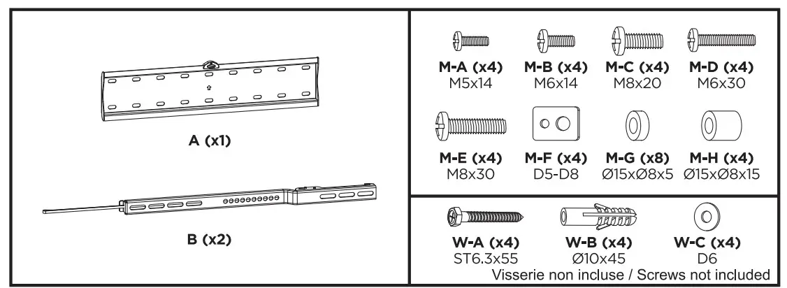 NorStone SLIMLED 3265 TV Wall Mount - Figure