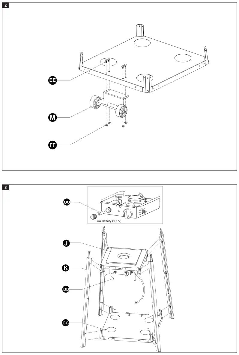 anslut 014465 Gas Patio Heater - fig1