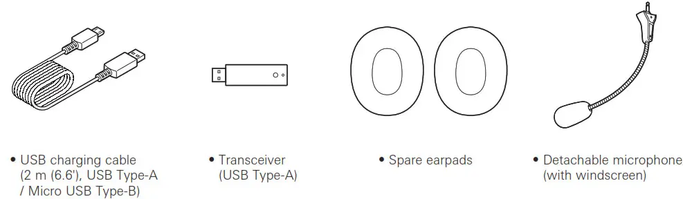 audio-technica Wireless Gaming Headset - Accessories
