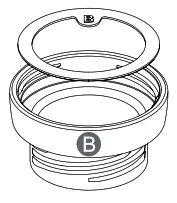 munchkin MKFE0769-01 98 Degree Digital Bottle Warmer - Adapter B (with Gasket) for