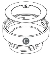 munchkin MKFE0769-01 98 Degree Digital Bottle Warmer - Adapter C (with Gasket) for