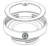 munchkin MKFE0769-01 98 Degree Digital Bottle Warmer - Adapter G (with Gasket) for