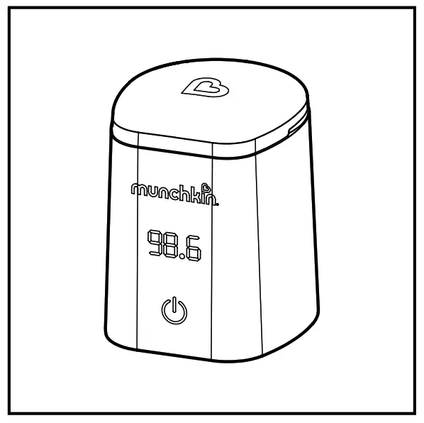 munchkin MKFE0769-01 98 Degree Digital Bottle Warmer - Dust Cover