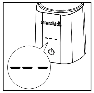 munchkin MKFE0769-01 98 Degree Digital Bottle Warmer - Three dashes