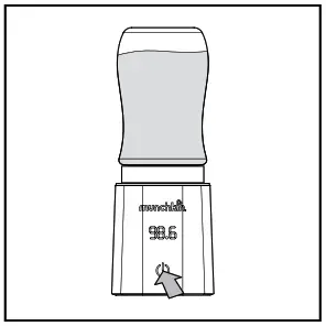 munchkin MKFE0769-01 98 Degree Digital Bottle Warmer - right side