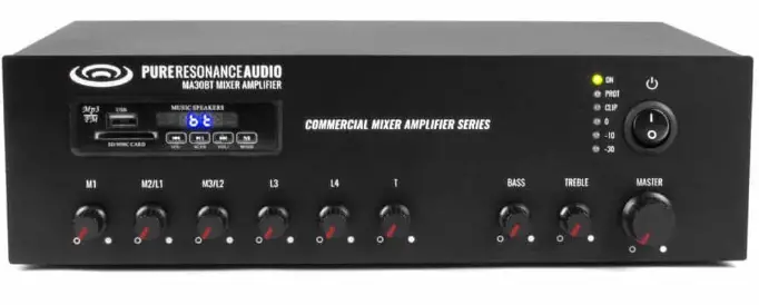 PURE RESONANCE AUDIO MA30BT Mixer Amplifier