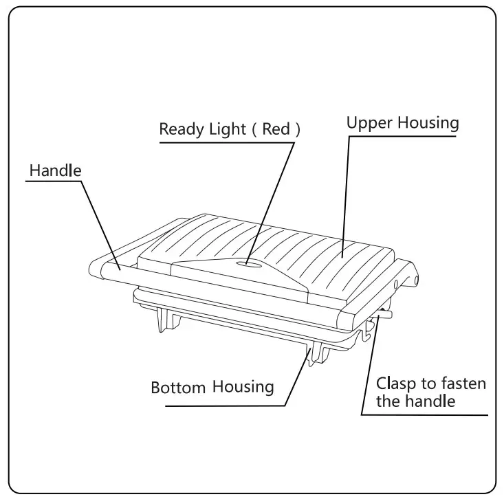 AIGOSTAR 300000HHH Warme Panini Press Panini Grill - Figure 1