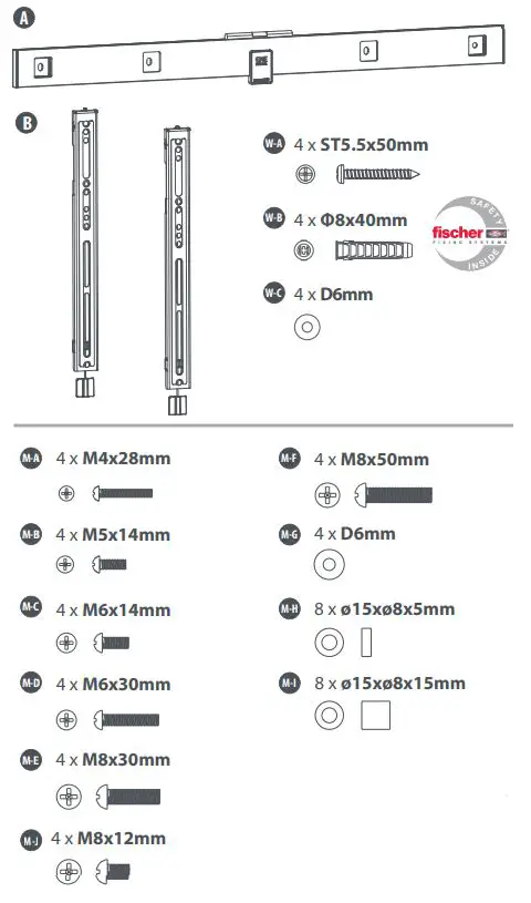 ONE-FOR-ALL-WM6619-Ultra-Slim-Wall-Mount-FIG-1