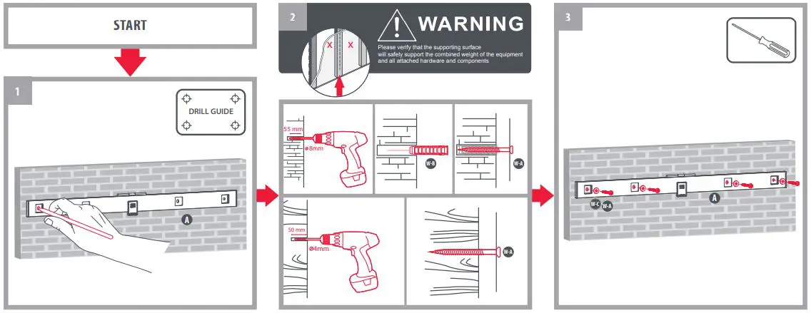 ONE-FOR-ALL-WM6619-Ultra-Slim-Wall-Mount-FIG-2