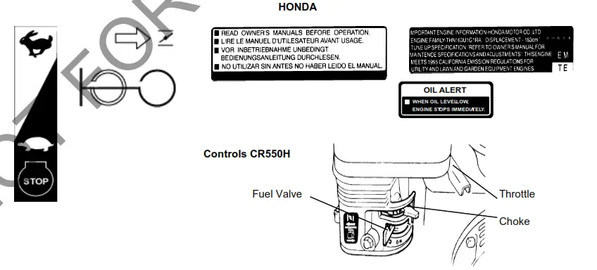 BILLY GOAT CR550HC Compact Power Rake - fig 2