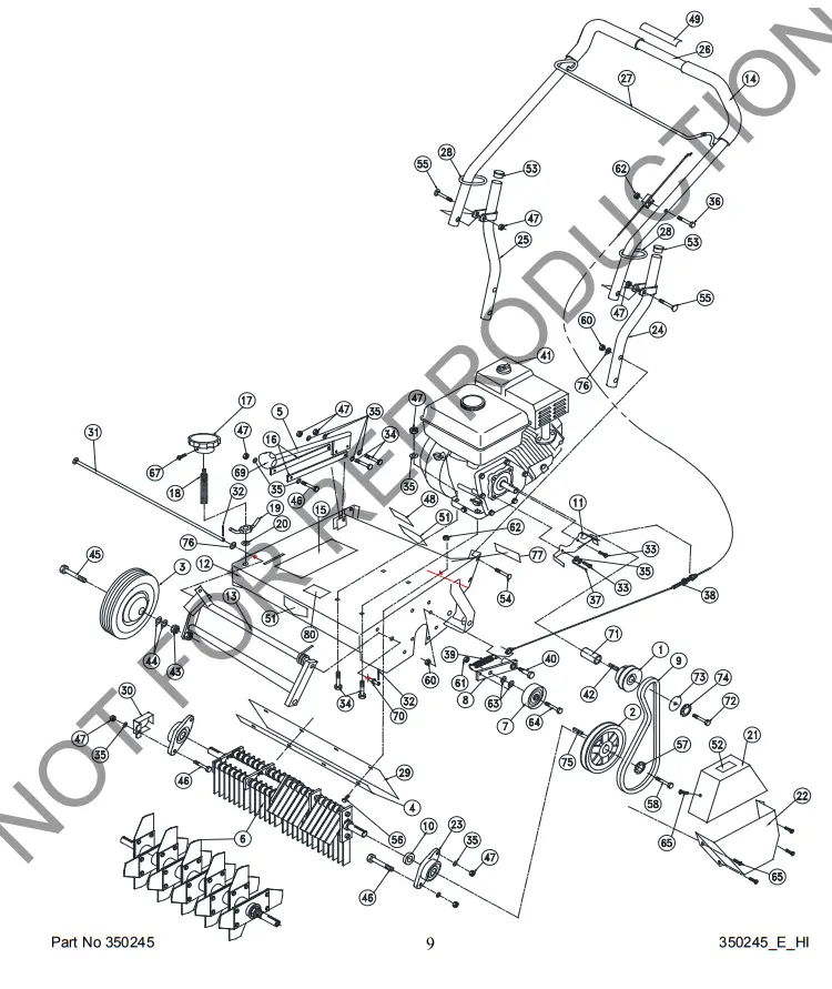 BILLY GOAT CR550HC Compact Power Rake - fig 5