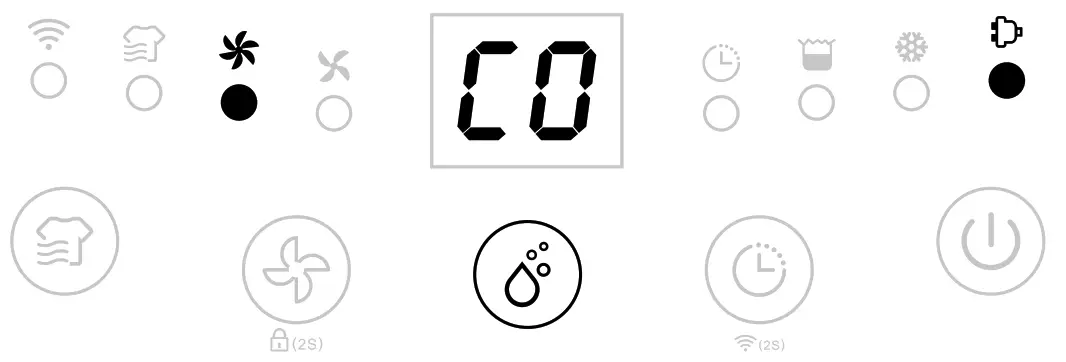 eeese 2502 Dehumidifier Emil - Down buttons