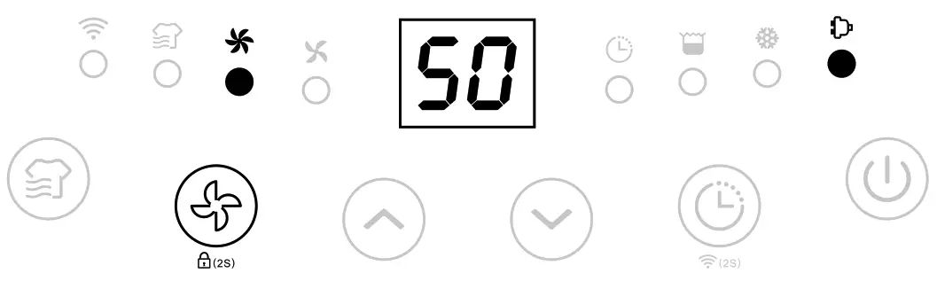 eeese 2502 Dehumidifier Emil - Speed button