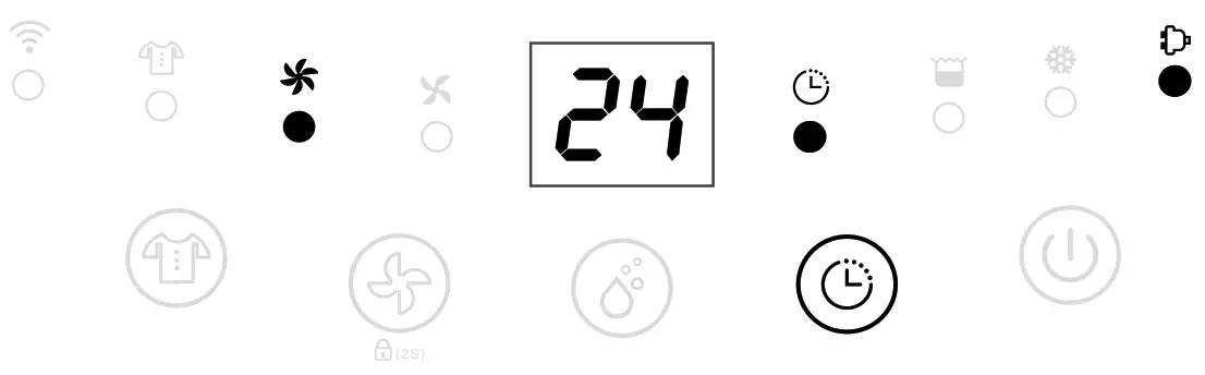 eeese 2502 Dehumidifier Emil - Timer button