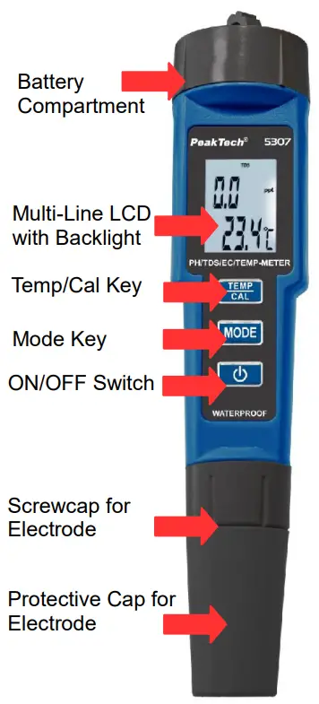 PeakTech-5307-PH-Meter-in-Pen-fig-1