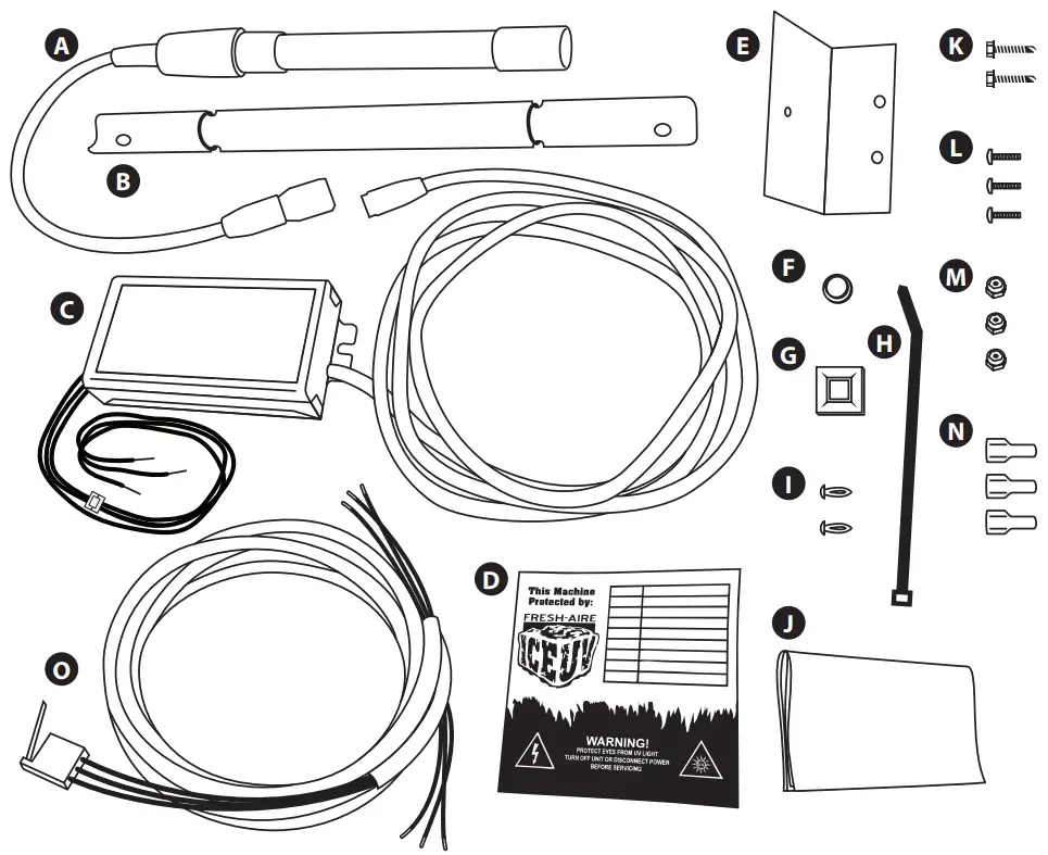 FRESH AIRE UV ICE UV UV Light for Ice Machine - FIG 1