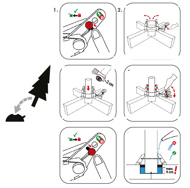 KRINNER-95020-Kopenhagen-Christmas-Tree-Stand-Tree-Height-Wire-Tensioner-fig-2