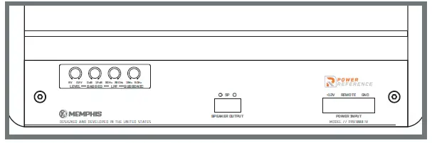 MEMPHIS PRX Series Audio Power Reference Mono Subwoofer Amplifier fig (11)
