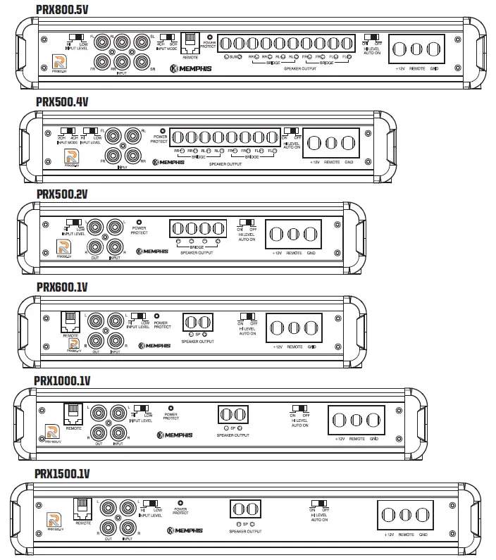 MEMPHIS PRX Series Audio Power Reference Mono Subwoofer Amplifier fig (2)