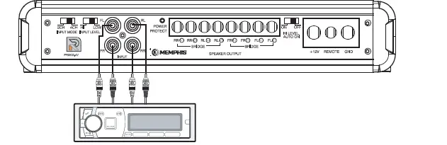 MEMPHIS PRX Series Audio Power Reference Mono Subwoofer Amplifier fig (5)