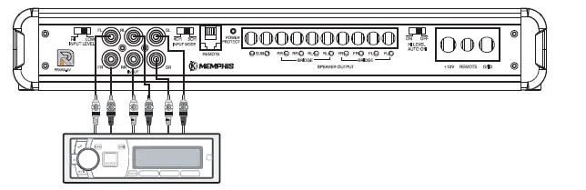 MEMPHIS PRX Series Audio Power Reference Mono Subwoofer Amplifier fig (6)