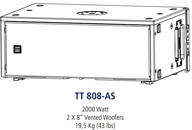 RCF TT 808-AS Professional Active Subwoofer-fig3