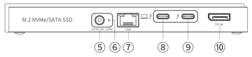 ORICO TB3 S2 Thunderbolt 3 Multifunctional Docking Station - fig