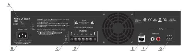 JBL CSA1300Z Commercial Series Amplifier-4