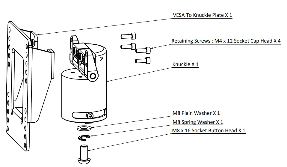 Motion DWM2355S Tilt and Rotate Mount 1