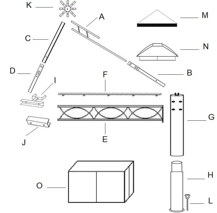 HAMPTON BAY SY21020501A-C 10.5’ X 10.5’ Soft Top Gazebo 07