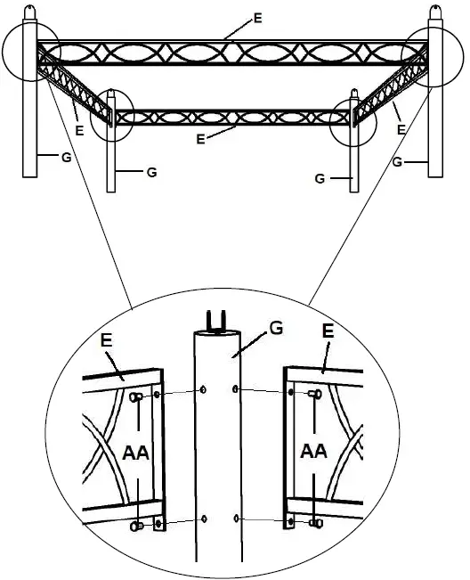 HAMPTON BAY SY21020501A-C 10.5’ X 10.5’ Soft Top Gazebo 09