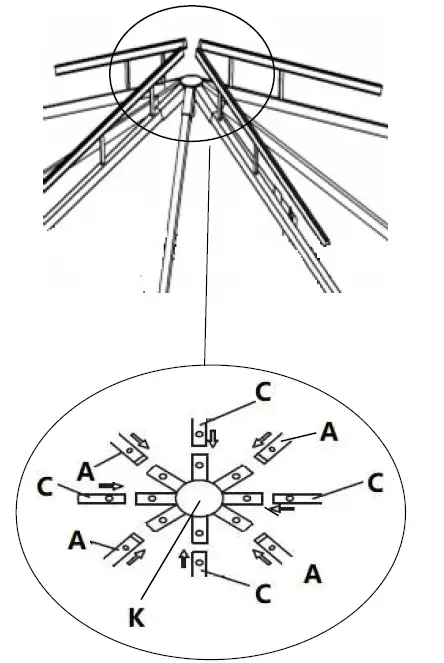 HAMPTON BAY SY21020501A-C 10.5’ X 10.5’ Soft Top Gazebo 11