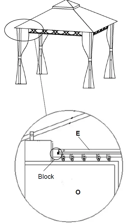 HAMPTON BAY SY21020501A-C 10.5’ X 10.5’ Soft Top Gazebo 15