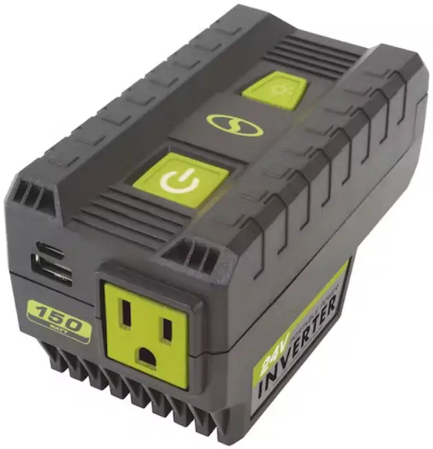 SUNJOE 24V-150WI-CT Portable Power Inverter