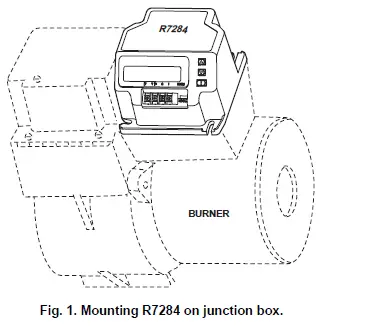 Honeywell R7284B-U Electronic Oil Primary Control-1