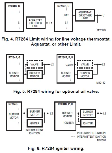 Honeywell R7284B-U Electronic Oil Primary Control-4