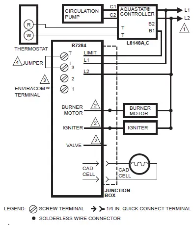Honeywell R7284B-U Electronic Oil Primary Control-5