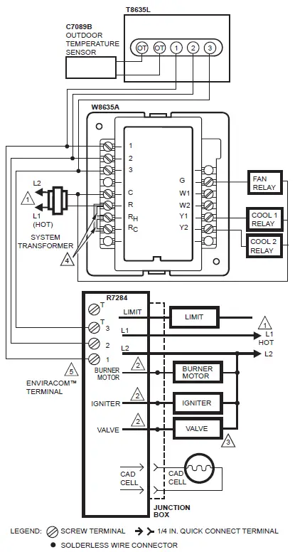 Honeywell R7284B-U Electronic Oil Primary Control-9