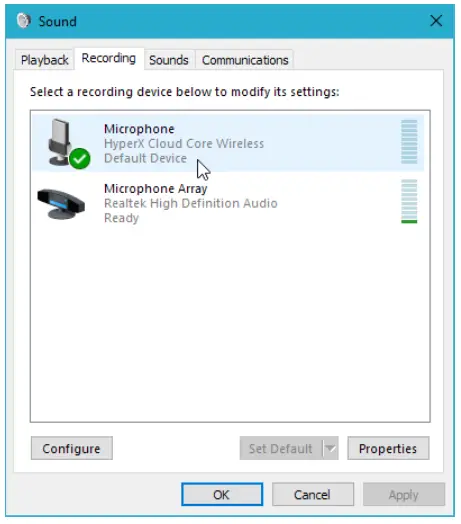 HyperX HHSC1C-CG-BKG Cloud Core Wireless - Recording